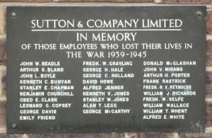 Sutton & Co (Carriers) War Memorial 2